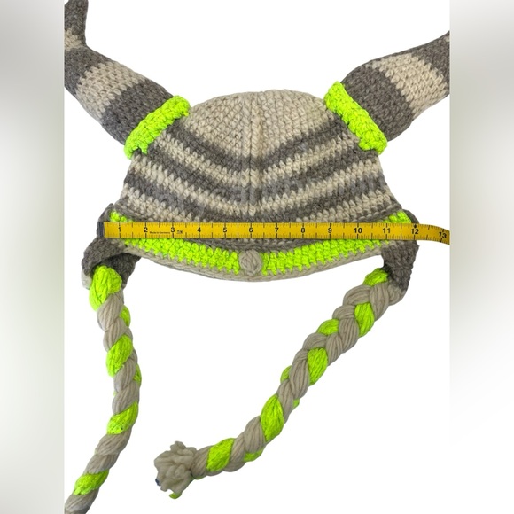 Handmade Knitted Viking Hat - Picture 7 of 12